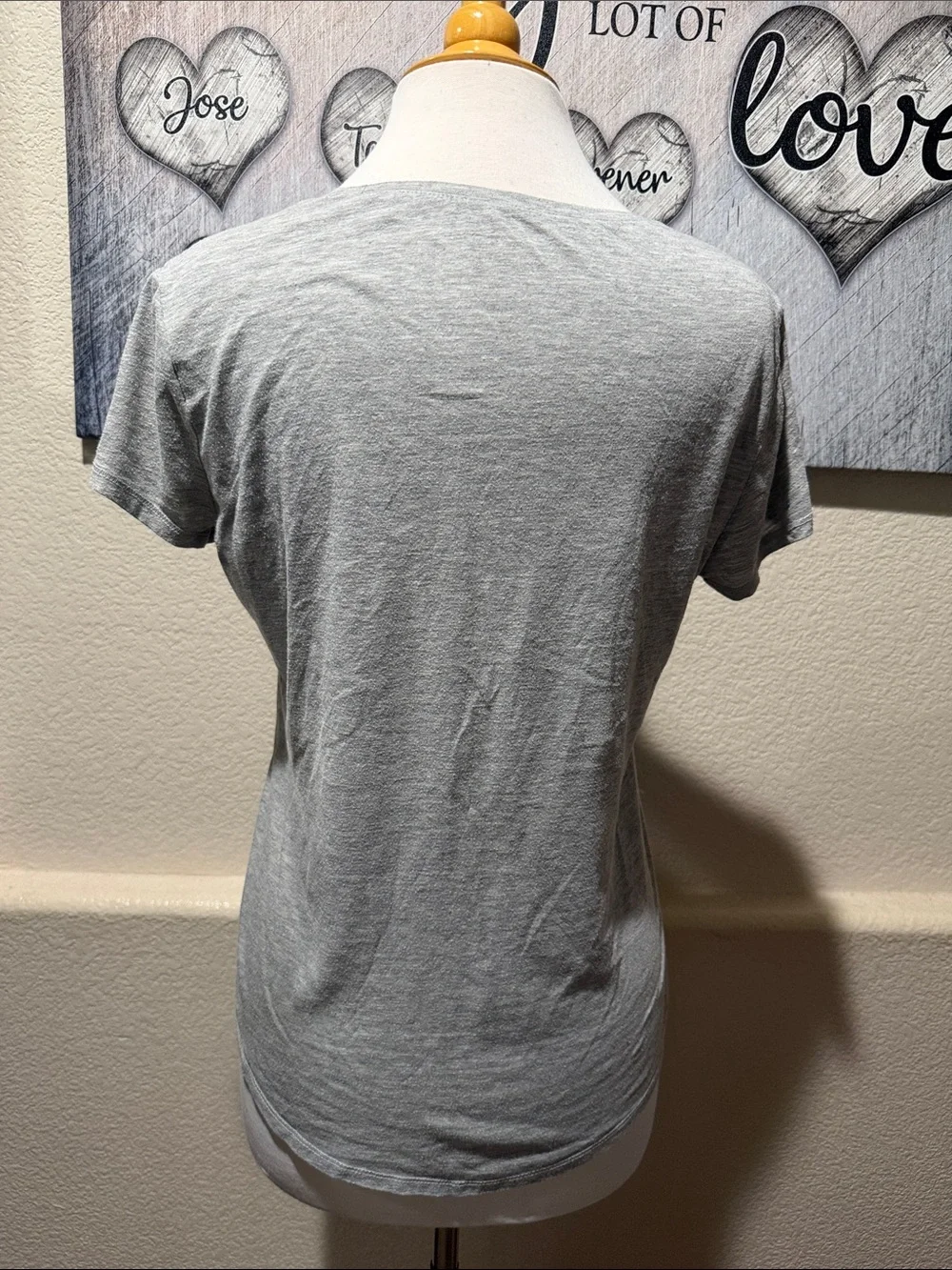 Justice Gray Tee with Multicolor Sequin Panda